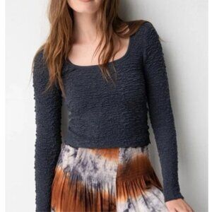 NATURAL LIFE Danielle Textured Long Sleeve Top